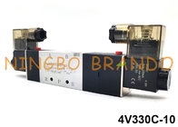 4V330C-10 Airtac نوع شیر برقی پنوماتیک دوگانه 5 راه 3 موقعیت 24 ولت 220 ولت