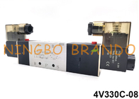 4V330C-08 Airtac نوع 5/3 راه شیر برقی پنوماتیک برقی 24 ولت 110 ولت 220 ولت