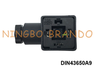 DIN43650A PG9 2P+E اتصال ولول شیر سولینوئید IP65 AC DC سیاه