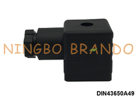 PG9 3P+E DIN43650A اتصال ولول شیر سولینوئید AC DC IP65 سیاه