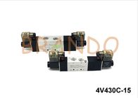 دریچه سولنوئید پنوماتیک دو سیلندر 4V 400Series اندازه بندر استاندارد