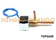 شیر FDF6A58 Copper NC Solenoid Valve برای تهویه هوا AC220V 5/16 &quot;زاویه راست 2 راه