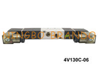 BSPT 1/8 &quot;4V130C-06 Airtac Type Pneumatic Solenoid Valve Air 5 Way 3 Position DC12V AC110V