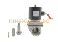 2/2 Way NC 2S350-35 G1-1 / 4 اینچ از جنس استنلس استیل ضدزنگ بدنه شیر برقی برقی بخار آب