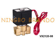 شیر 1/8 &quot;VX2120-06 1/4&quot; VX2120-08 شیر برقی برقی برای گاز روغن SMC نوع 220V 24V