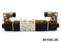 شیر برقی دوگانه پنوماتیک 4V130C-06 Airtac نوع 5/3 راه 24 ولت 220 ولت