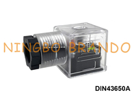 DIN43650A اتصال سیم پیچ شیر برقی شفاف DIN 43650 فرم A