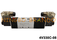 Airtac نوع 1/4 اینچ 4V330C-08 شیر برقی هوا 5 موقعیت 3 راه