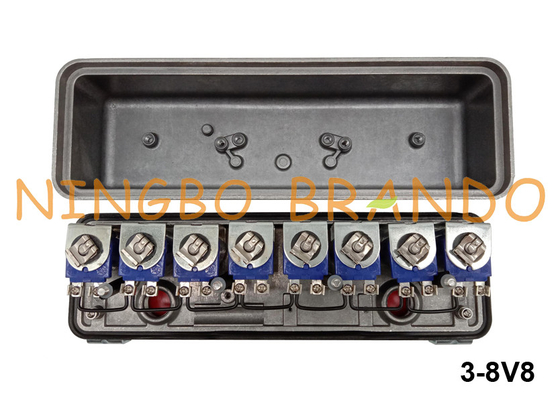 محفظه شیر برقی خلبان 3-8V8 نوع گوین 12VDC 24VDC 110VAC 220VAC