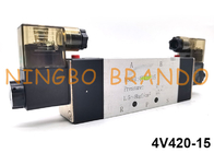 4V420-15 Airtac نوع کنترل هوا شیر برقی پنوماتیک 5/2 راه 24 ولت 220 ولت