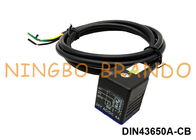 DIN43650A اتصال سیم پیچ شیر برقی کابلی قالبی IP67 ضد آب با LED