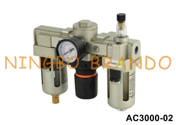 AC3000-02 1/4" SMC نوع تنظیم کننده فیلتر پنوماتیک روان کننده آب