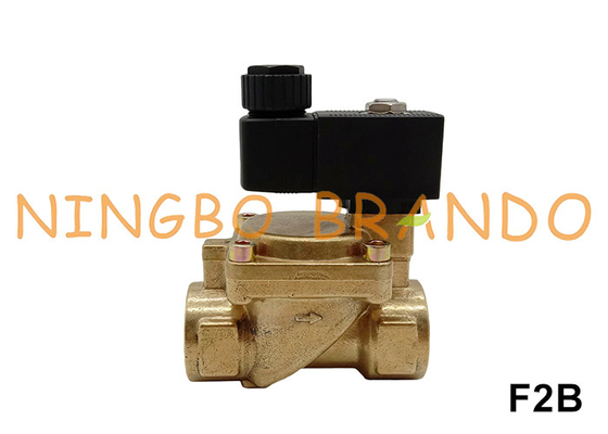 1.6 MPa 2 Way NC Brass Solenoid Valve For Air Water Gas 220V 110V 24V 3/8' تا 2'