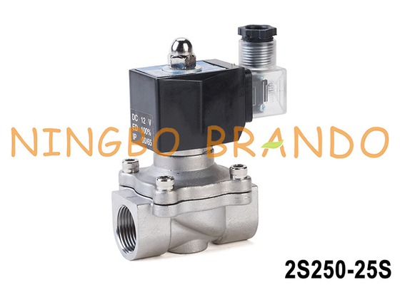 2S250-25 1 &quot;نفت سولناید فولاد ضد زنگ برای آب گاز روغن 24 ولت 220 ولت