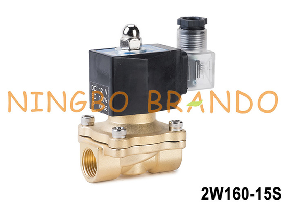 2W160-15 1/2'' 2 راه NC فلز سولناید مسو با IP65 کویل 24V 220V