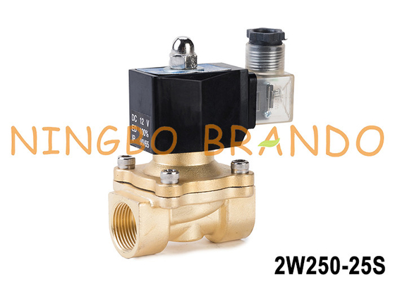 2W250-25 1'' 2 راه به طور معمول بسته آب برنج سولناید شیر 24V 220V