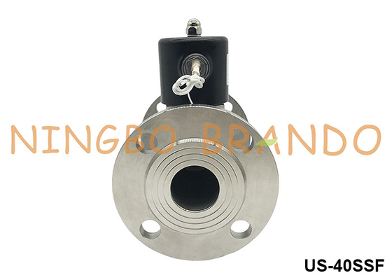 DN40 فلج شده بخار آب گرم فولاد ضد زنگ 1.5'' 24V 110V 220V