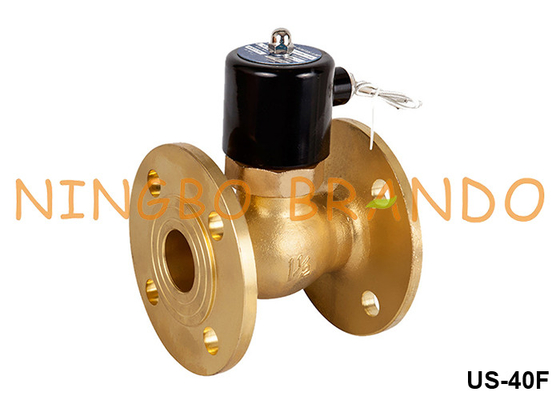 1-1/2'' DN40 فلنج آب گرم بخار فلز سولینوئید 220VAC 110VAC 24VDC