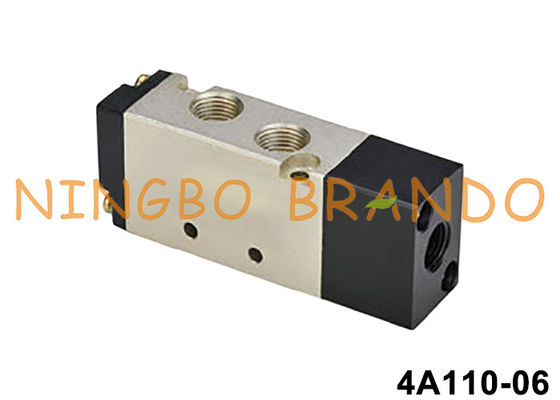 AirTac نوع 4A110-06 1/8" پنوماتیک هوا کنترل کننده شیر 5/2 راه NC