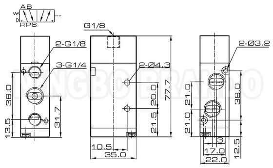 4A210-08 دریچه کنترل یک جهت یگانه ی هواپیمایی هواپیمایی 1/4'