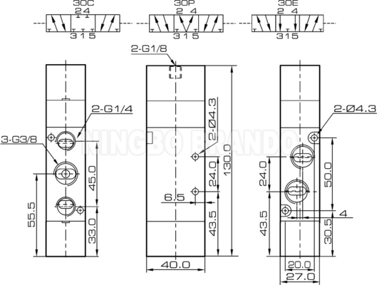 4A330C-10 4A330E-10 4A330P-10 شیر هواپیمایی هواپیمایی 3/8&quot;