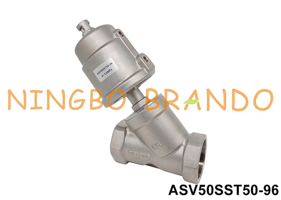 2'' DN50 2/2 راه Pneumatic زاویه دریچه صندلی پیستون کار