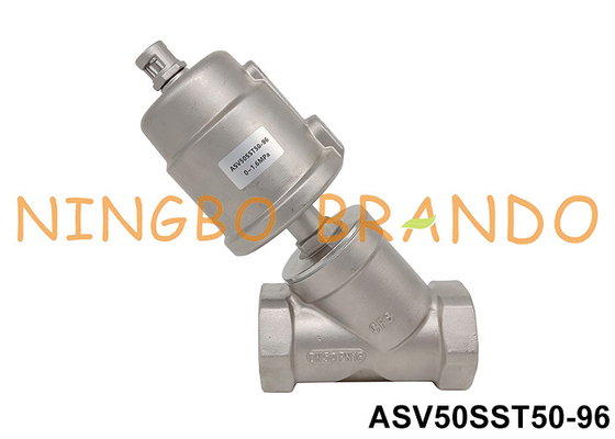 2'' DN50 2/2 راه Pneumatic زاویه دریچه صندلی پیستون کار