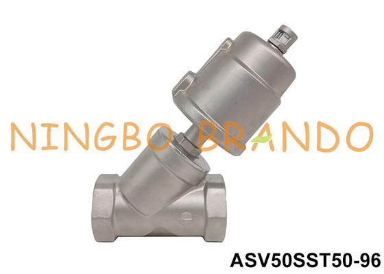 2'' DN50 2/2 راه Pneumatic زاویه دریچه صندلی پیستون کار