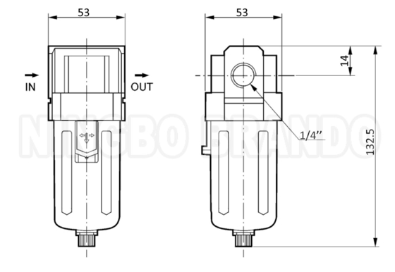 SMC AF3000-02 AF3000-03 فیلتر هوا پنوماتیک برای ترکیب FRL