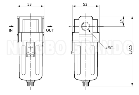 SMC AF3000-02 AF3000-03 فیلتر هوا پنوماتیک برای ترکیب FRL