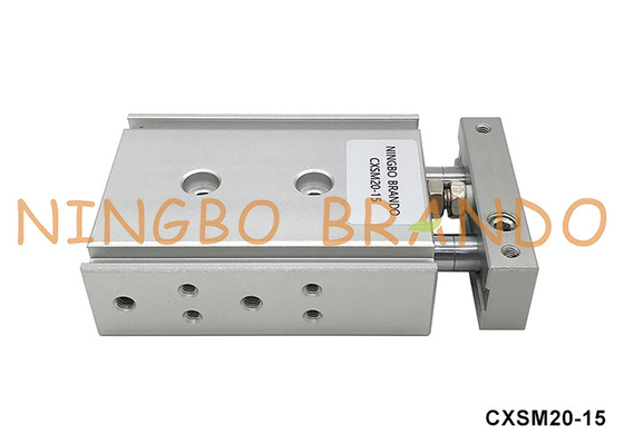 سی ایکس اس ام ۲۰-۱۵ SMC Type Dual-Rod Pneumatic Air Cylinder 20mm Bore 15mm Stroke (سیلندر هوا پنوماتیک دو لوله ای ۲۰ میلی متری با سوراخ ۱۵ میلی متری)
