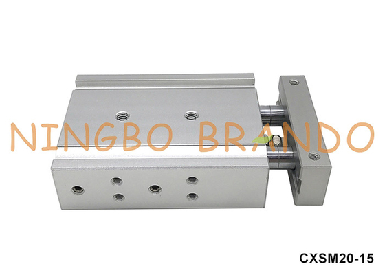 سی ایکس اس ام ۲۰-۱۵ SMC Type Dual-Rod Pneumatic Air Cylinder 20mm Bore 15mm Stroke (سیلندر هوا پنوماتیک دو لوله ای ۲۰ میلی متری با سوراخ ۱۵ میلی متری)