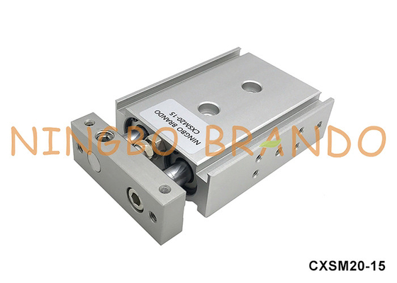 سی ایکس اس ام ۲۰-۱۵ SMC Type Dual-Rod Pneumatic Air Cylinder 20mm Bore 15mm Stroke (سیلندر هوا پنوماتیک دو لوله ای ۲۰ میلی متری با سوراخ ۱۵ میلی متری)