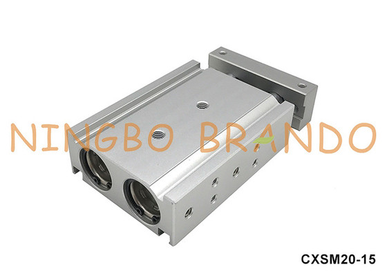 سی ایکس اس ام ۲۰-۱۵ SMC Type Dual-Rod Pneumatic Air Cylinder 20mm Bore 15mm Stroke (سیلندر هوا پنوماتیک دو لوله ای ۲۰ میلی متری با سوراخ ۱۵ میلی متری)
