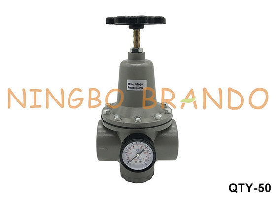 QTY-50 2'' 1 MPa تنظیم کننده هوا پنوماتیک فشار کاهش دهنده شیر با گج