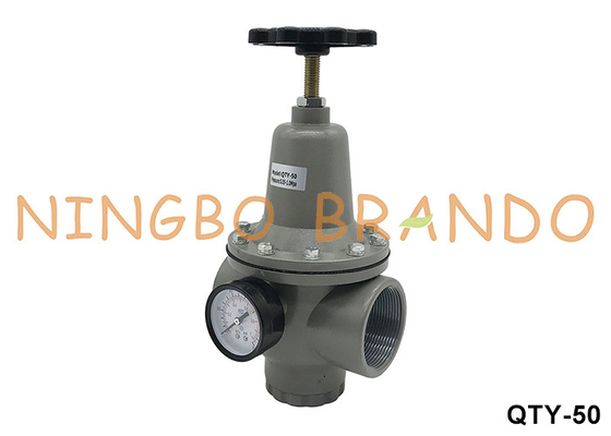 QTY-50 2'' 1 MPa تنظیم کننده هوا پنوماتیک فشار کاهش دهنده شیر با گج