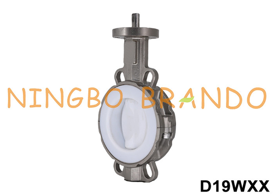 شیر پروانه ای بدون سر پوشه شده از PTFE DN40 تا DN700