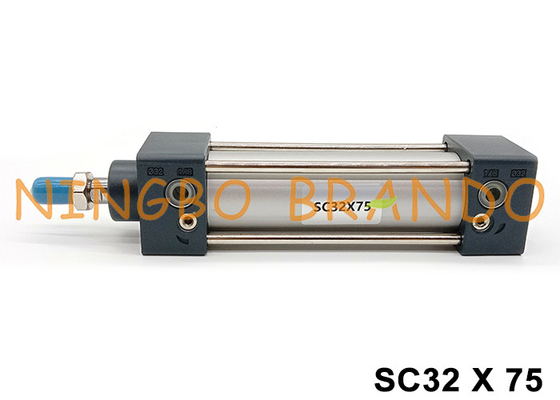 سیریز SC سیلندری هواپیمایی دوگانه 32 میلی متر سوراخ 75 میلی متر ضربه