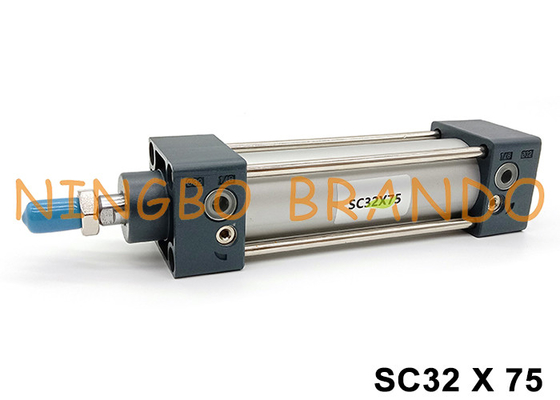 سیریز SC سیلندری هواپیمایی دوگانه 32 میلی متر سوراخ 75 میلی متر ضربه