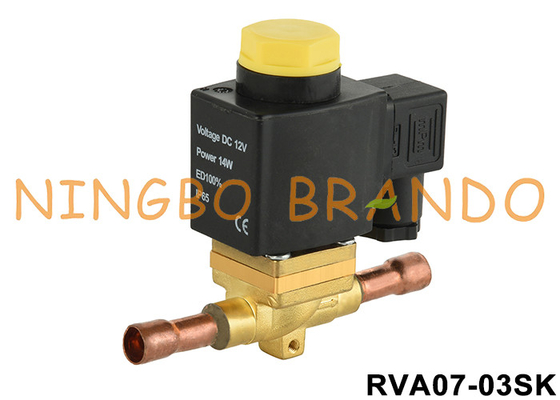 2 راه 3/8' 'پودر به طور معمول باز یخچال شیر سولینوئید 12V 24V 110V 220V