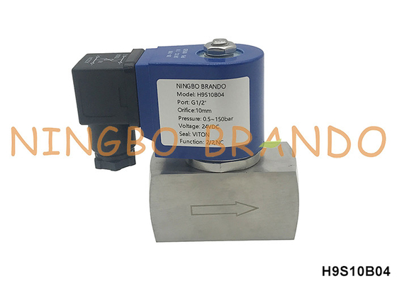 150 بار 1/2''' شیر سولناید با فشار بالا برای آب گاز هوا 24V 110V 220V