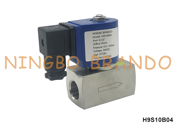 150 بار 1/2''' شیر سولناید با فشار بالا برای آب گاز هوا 24V 110V 220V