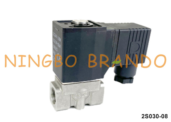 2S030-08 نوع Airtac دریچه سولینوئید فولاد ضد زنگ 24V 110V 220V 1/4'
