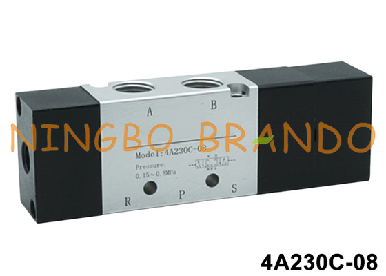 4A230C-08 Airtac Type 1/4' Air Pilot Valve 5 Port 3 موقعیت