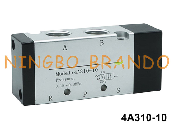 Airtac Type 4A310-10 5/2 Way Pneumatic Air Pilot Valve با بدن آلومینیوم آلیاژ