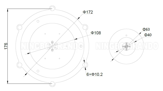 کیت دیافراگم M/D102 TPE برای شیر پالس جت جمع کننده گرد و غبار Autel 3.5 اینچی و 4 اینچی