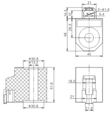 XKBL-00004 کویل هیدرولیک برای بیل مکانیکی 300715-00038 Doosan Infracore 12V 24V