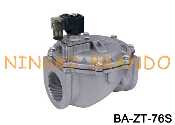 3'' صاف از طریق پالس جت والپ سولناید برای گردآوری گرد و غبار 24V 110V 220V