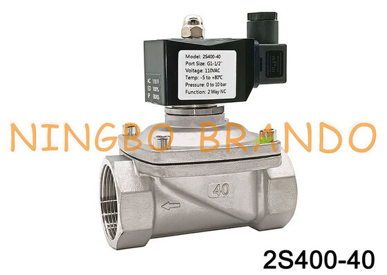 شیر کنترل سیال 1.5 اینچی سری 2S 2S400-40 به طور معمول بسته است