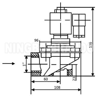 WXYD TDF-Z-25 1' Right Angle Pulse Jet Valve برای فیلتر کیسه های صنعتی